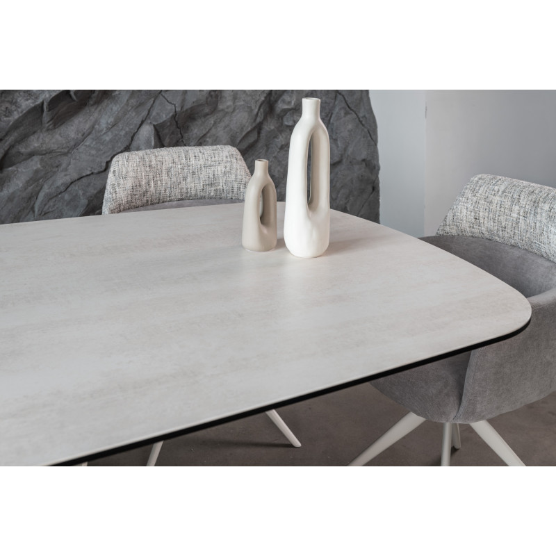 Керамічний стіл Паола TML-1265 сендвейв + бежевий Vetro Mebel