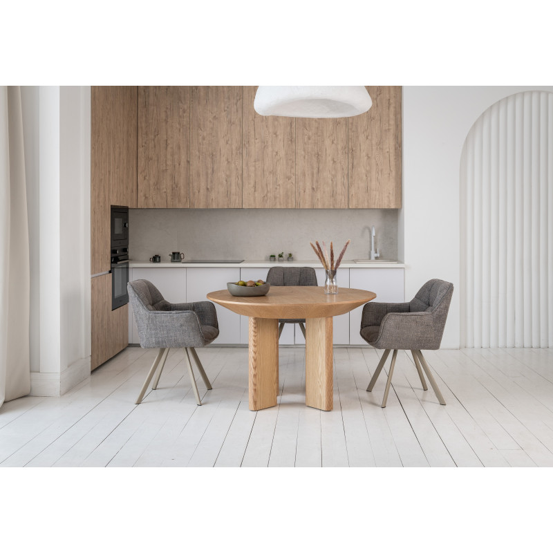 Стіл шпоноване МДФ Естер TM-230 ясень Vetro Mebel