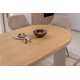 Стол шпонированный МДФ Никколо TM-236 ясень + теплый песок Vetro Mebel