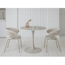 Стіл обідній T-325 містік грей + капучино Vetro Mebel