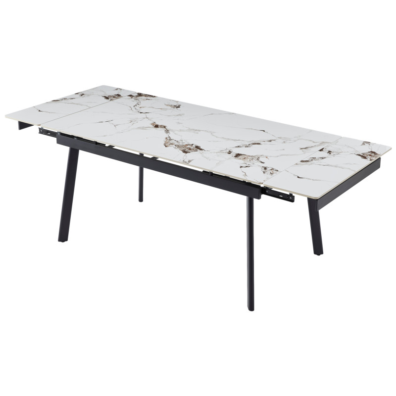 Керамический стол TM-98 панда вайт + черный Vetro Mebel