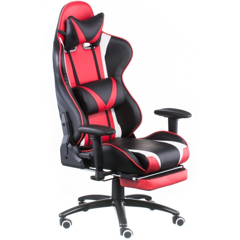 Кресло ExtremeRace with footrest Black, Red