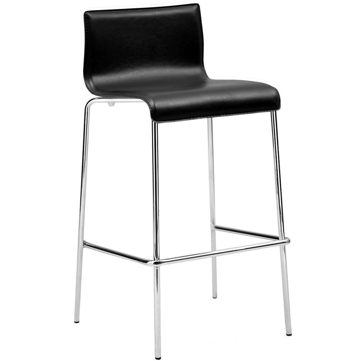 Барный стул Icon-BDK Хром Черный