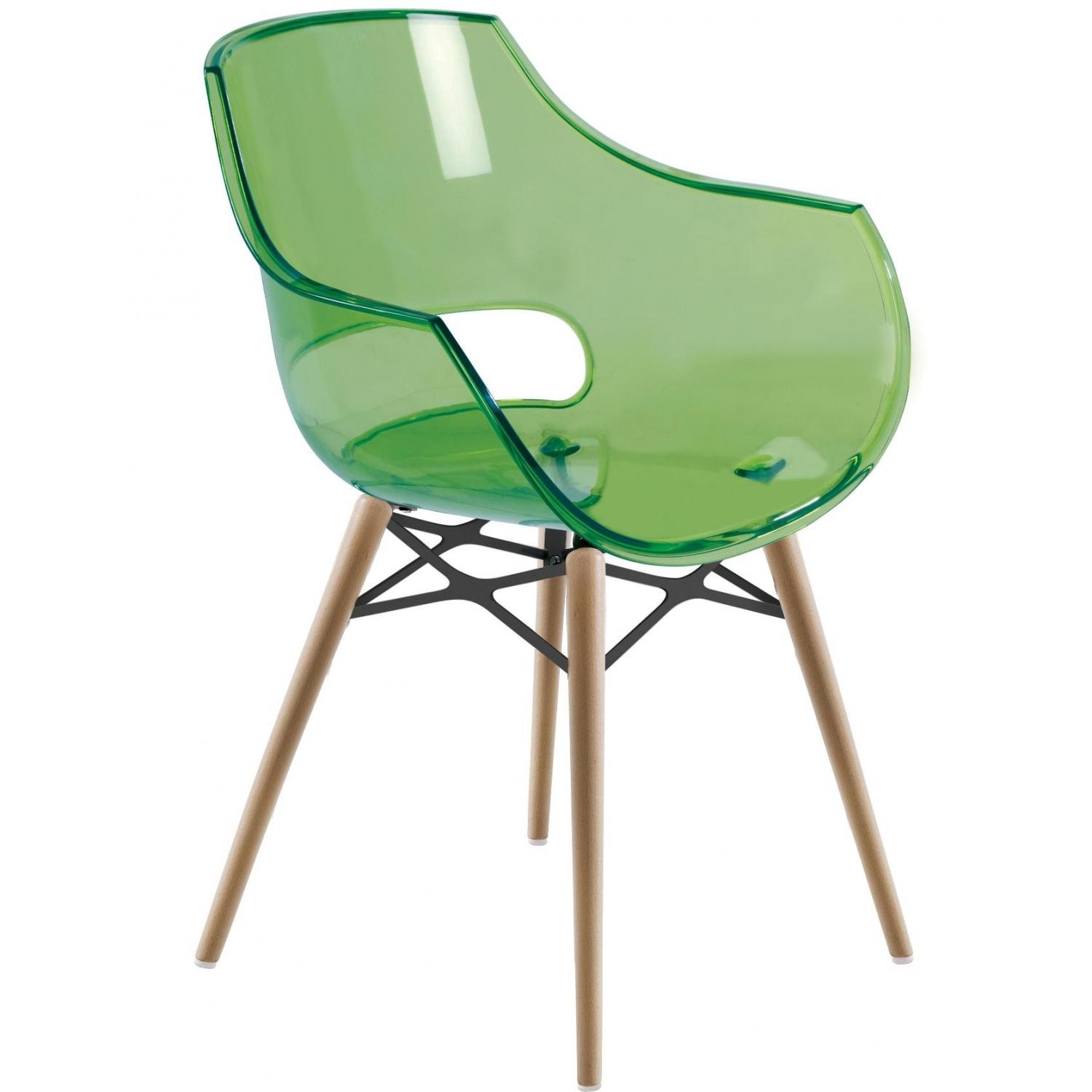 Кресло Opal Wox Бук, Прозрачно-зеленый